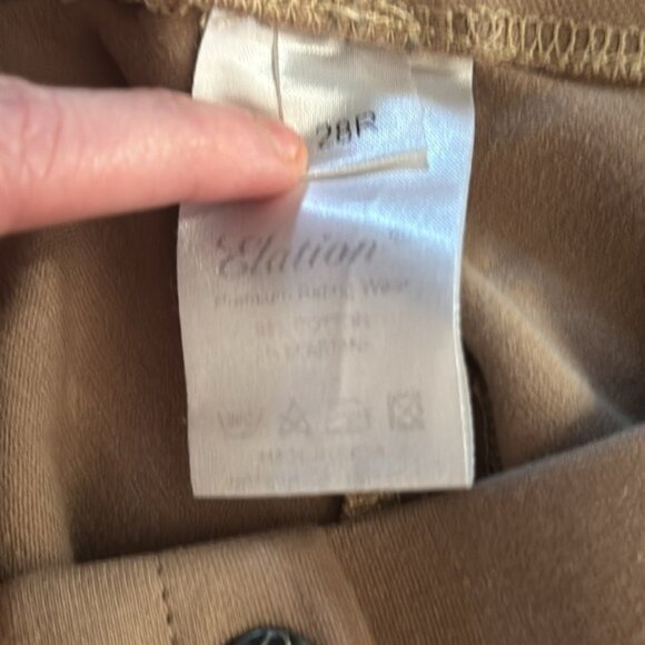 Elation Women’s Size 28R Tan Knee Patch Horseback Riding BreechesB17 - Picture 4 of 11